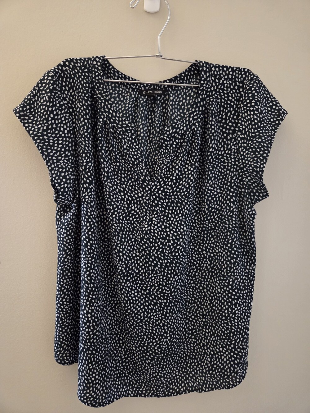41 Hawthorn Green Blouse with White Dot Print